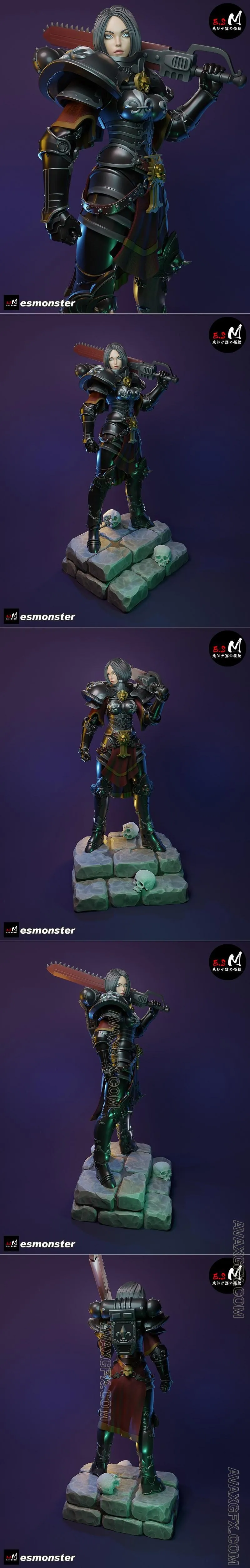 E.S Monster - Battle Sister - STL 3D Model