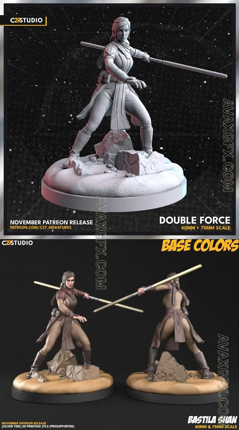 Bastila Shan - STL 3D Model