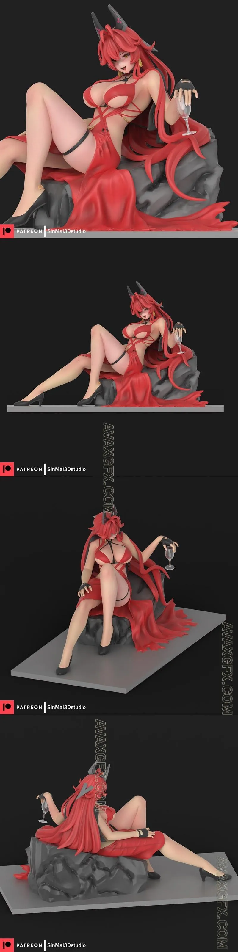 Sin3Dstudio- Red Hood - STL 3D Model