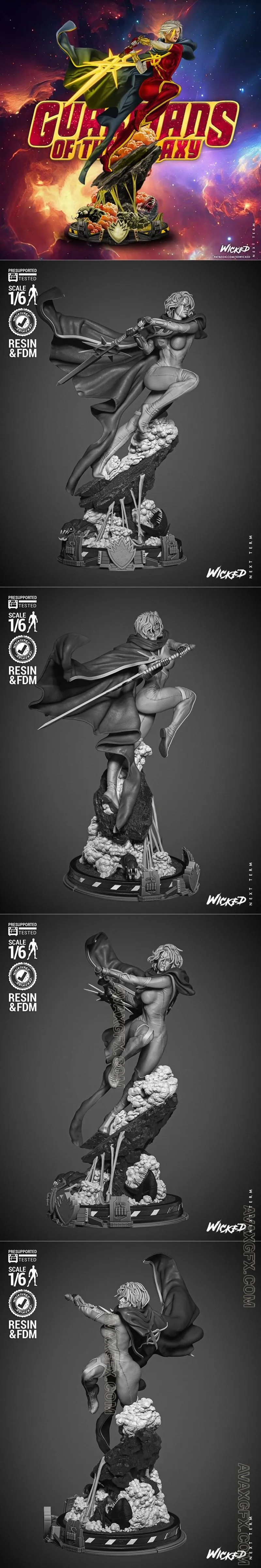 WICKED - Quasar Sculpture - STL 3D Model