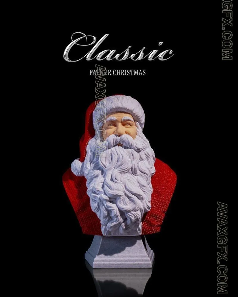 Father Christmas - Classic - STL 3D Model