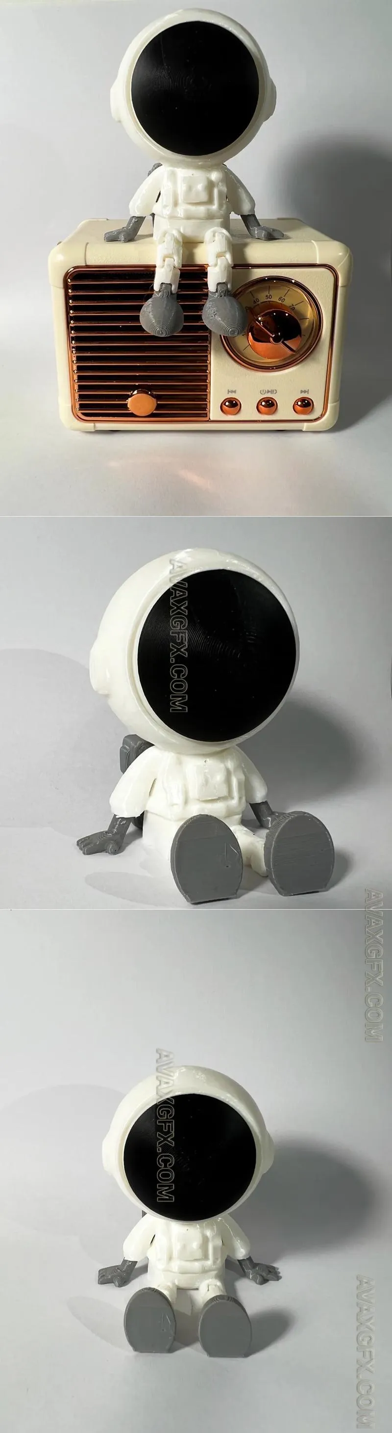 Articulated Astronaut with flexi legs - STL 3D Model