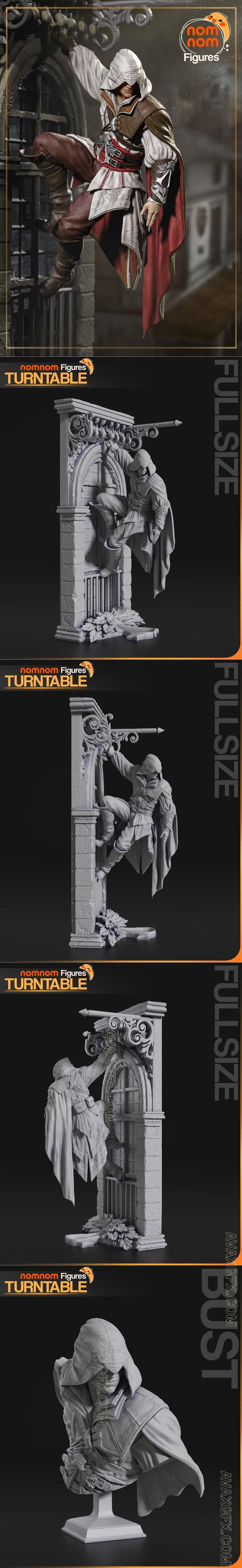 Nomnom Figures - Ezio - Assassin's Creed - STL 3D Model