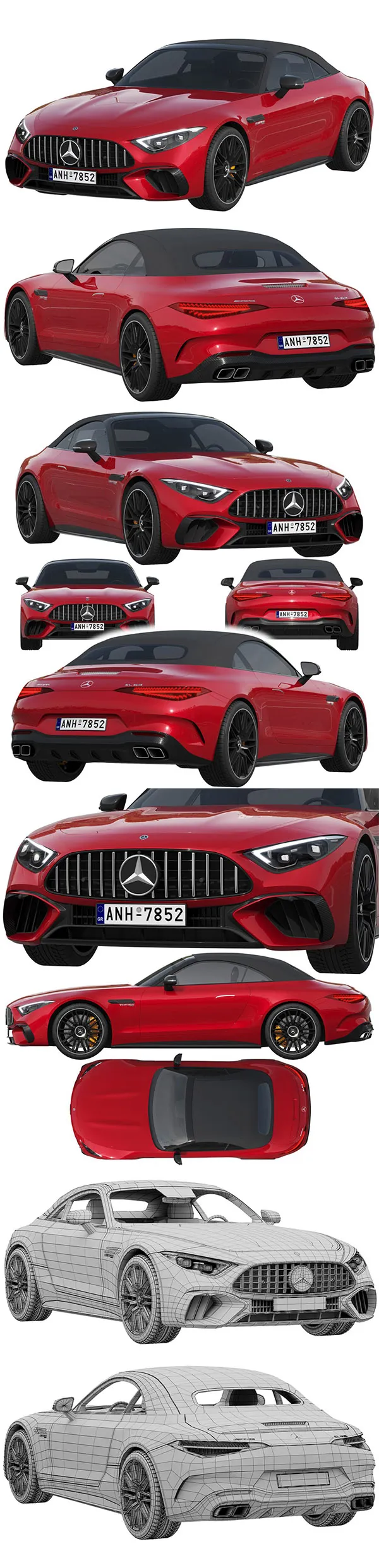 Mercedes-Benz SL 63 AMG 3D Model