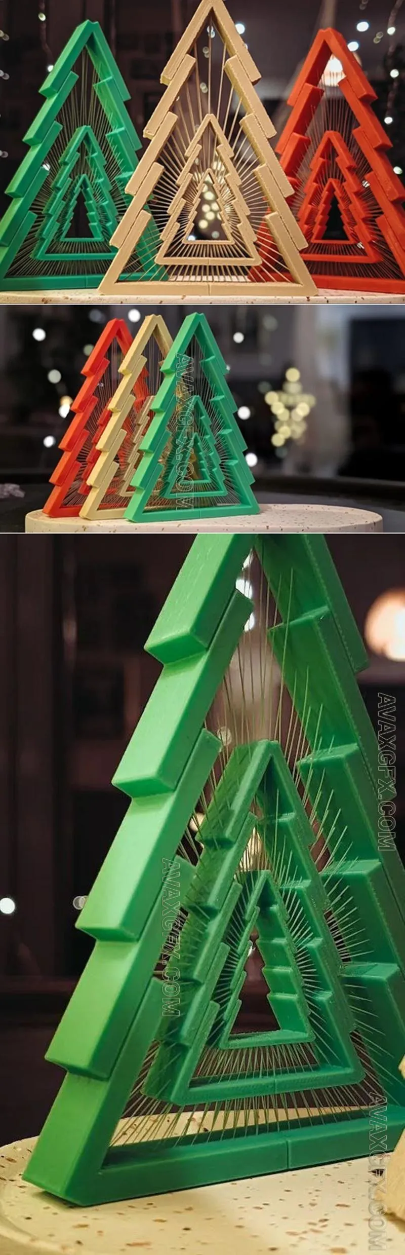 A1 mini Christmas tree - STL 3D Model