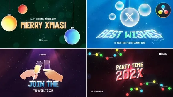 Xmas Posters Typography