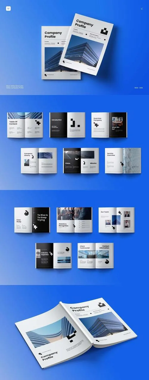 Black White Minimalist Swiss Company Profile 003 H37TNDP