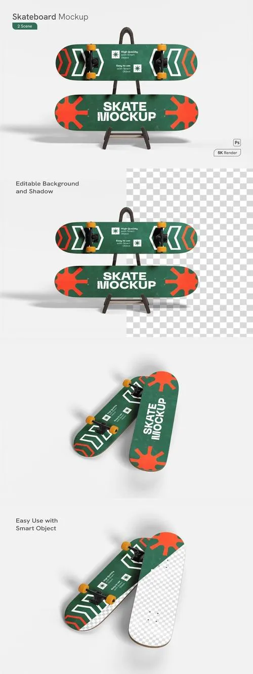 Skateboard Mockup 8SBXMZR