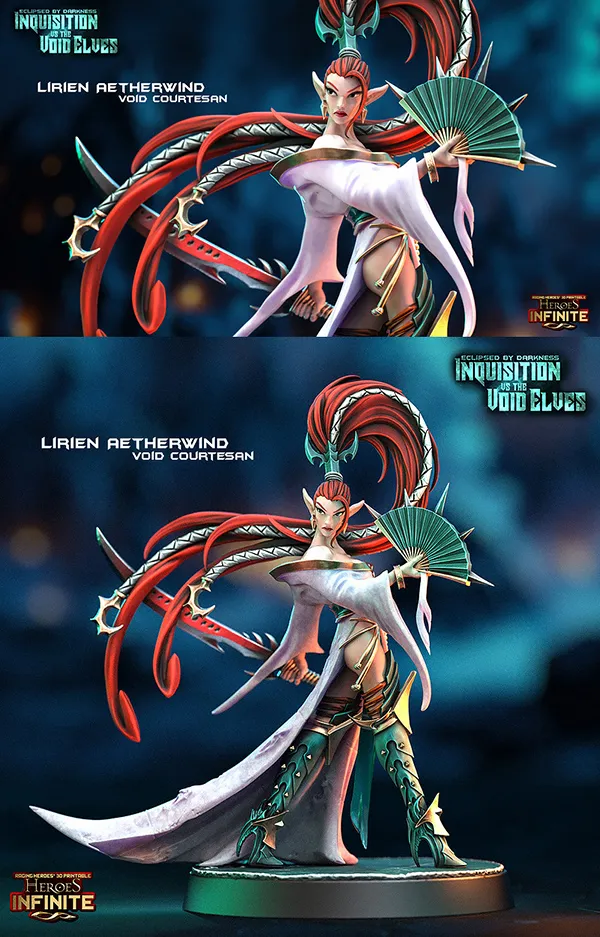 Lirien Aetherwind – Void Courtesan – 3D Print