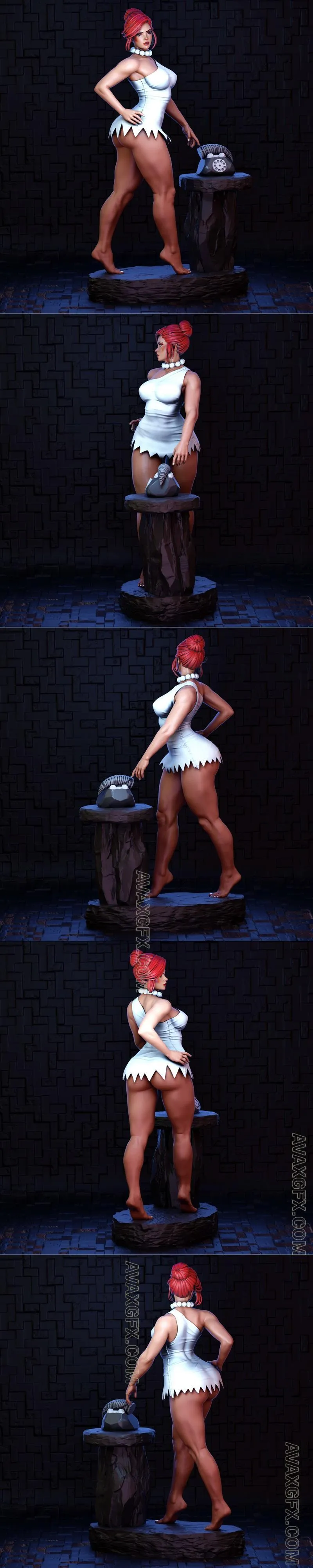 Wilma Flintstone - STL 3D Model