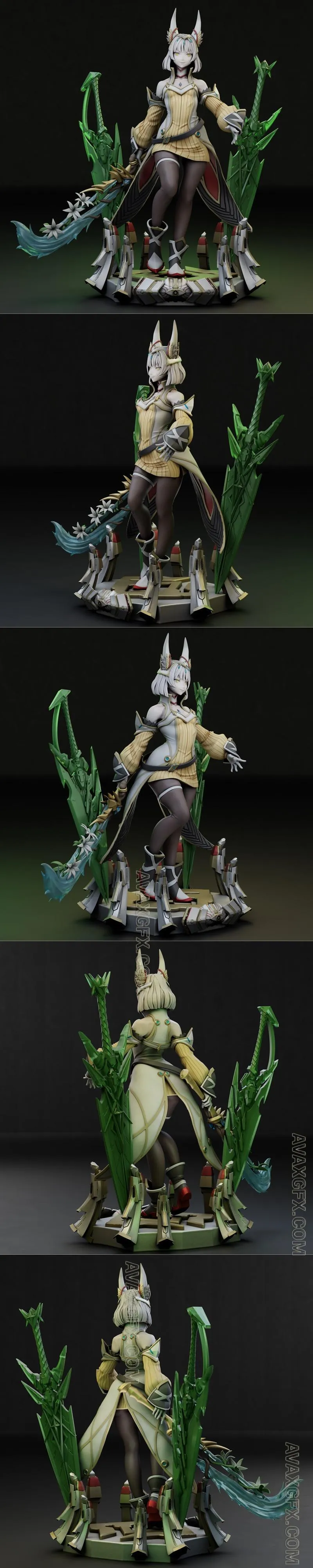 Gr8Tech - Xenoblade Chronicles - Nia V2 - STL 3D Model