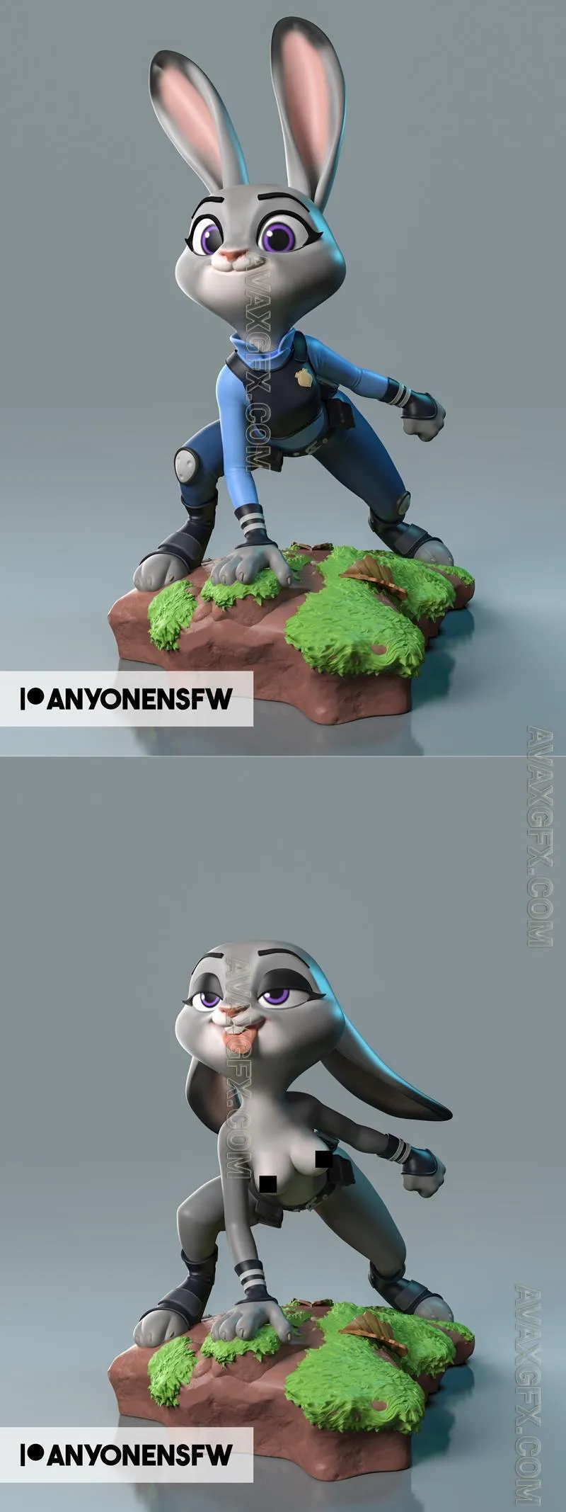 Anyonensfw - Judy - STL 3D Model