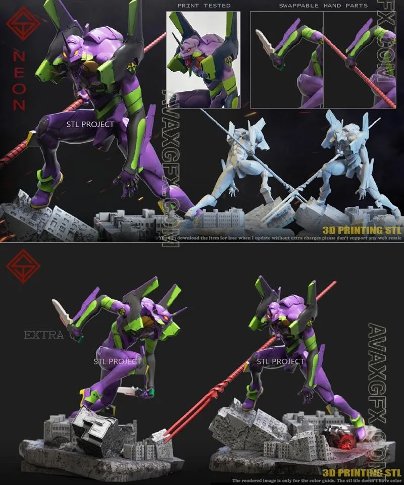 STL Project - Neon - STL 3D Model