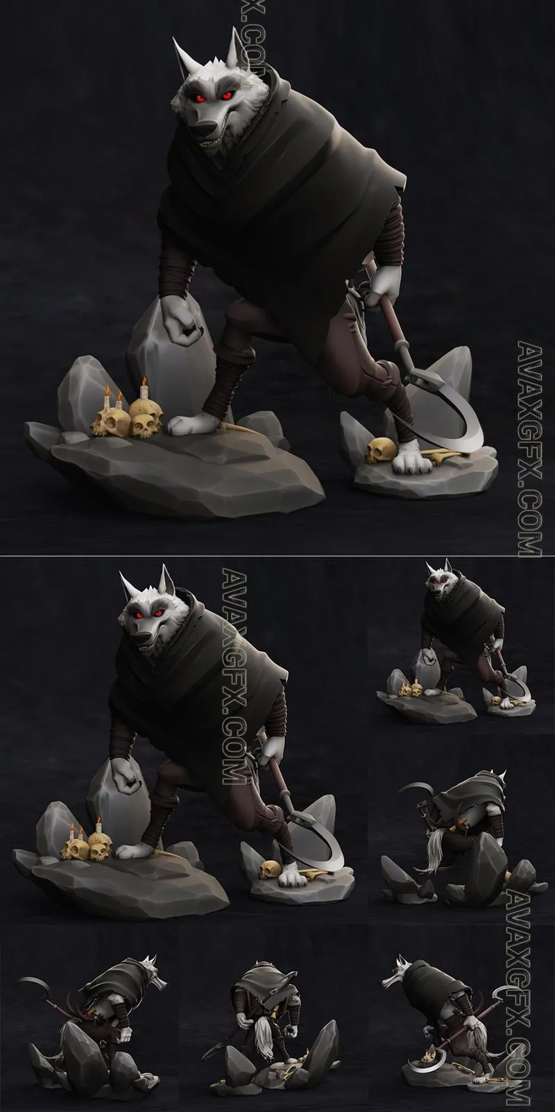 Death Wolf - STL 3D Model