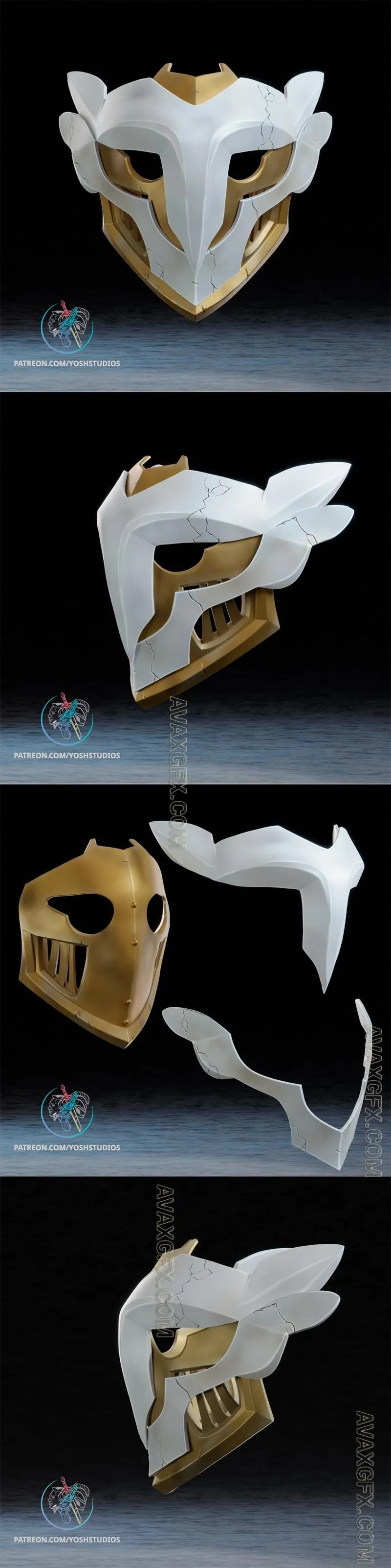 Ekko Arcane Mask - STL 3D Model