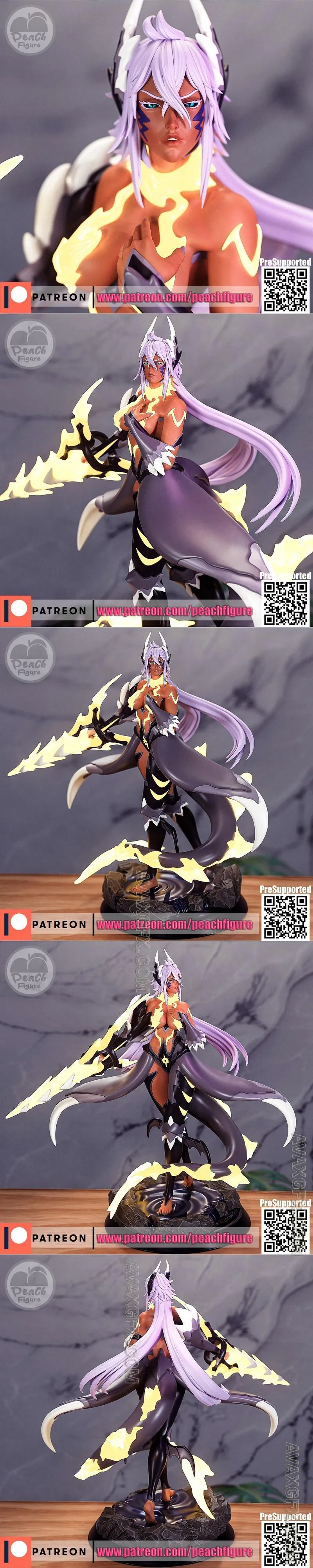 Peach Figure - Bleach - Harribel - STL 3D Model