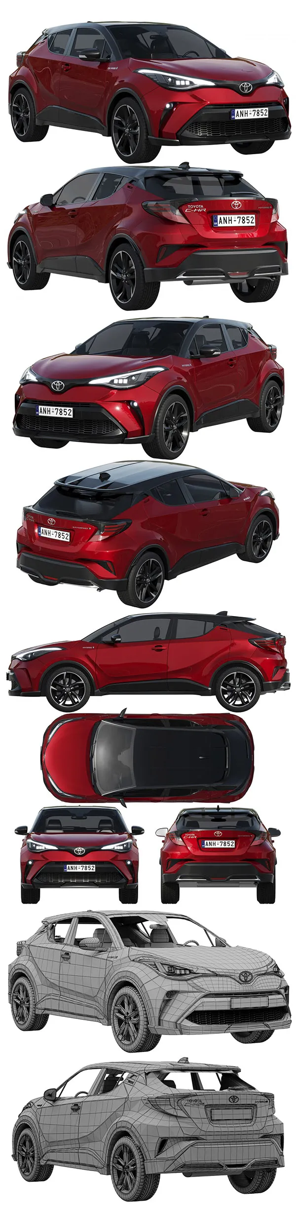 Toyota C-HR 2021 3D Model