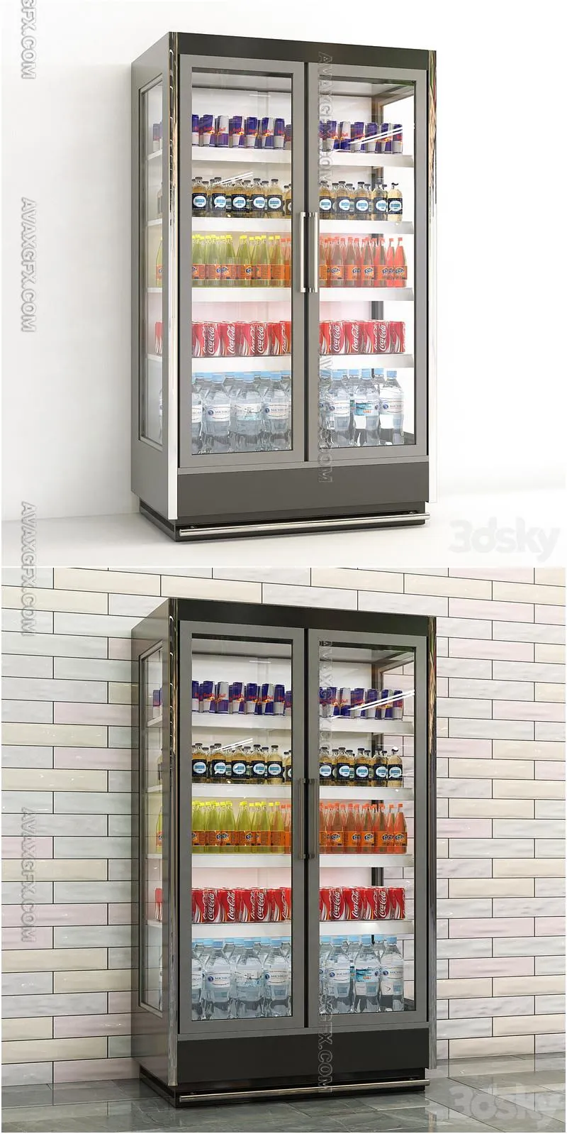 Beverage Fridge - 3D Model