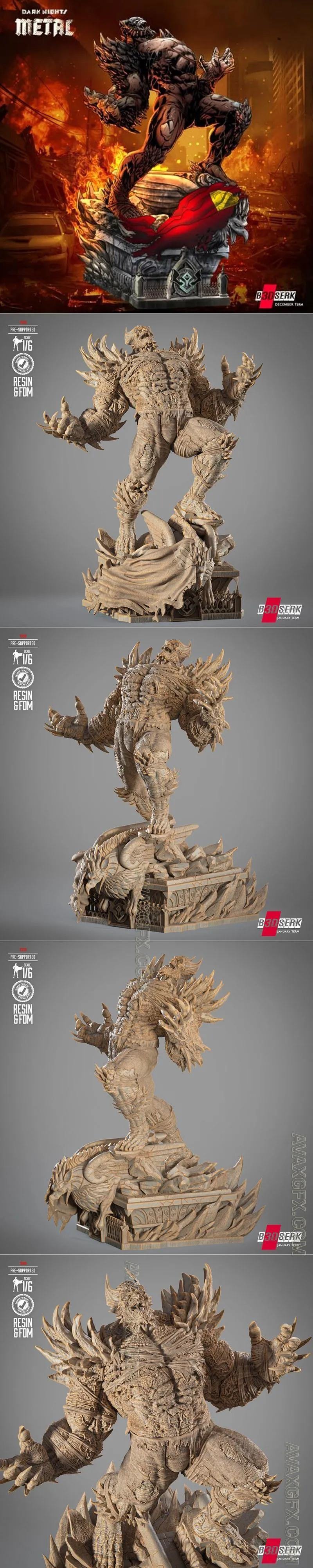 B3DSERK - The Devastator Sculpture - STL 3D Model