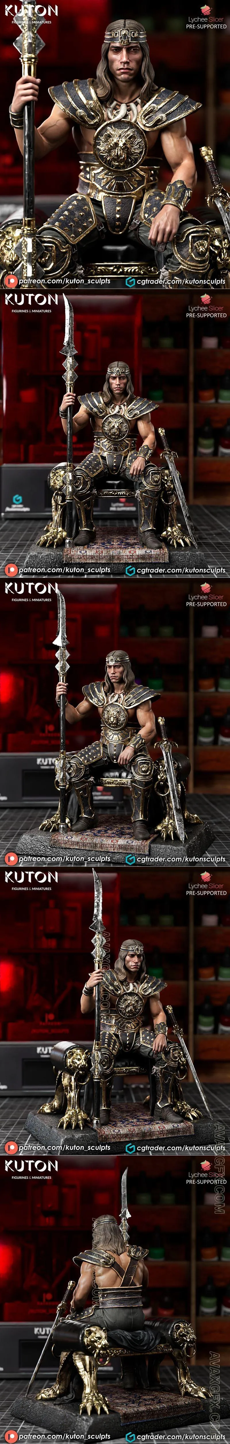 Kuton Figurines - Conan Sculpture and Bust - STL 3D Model