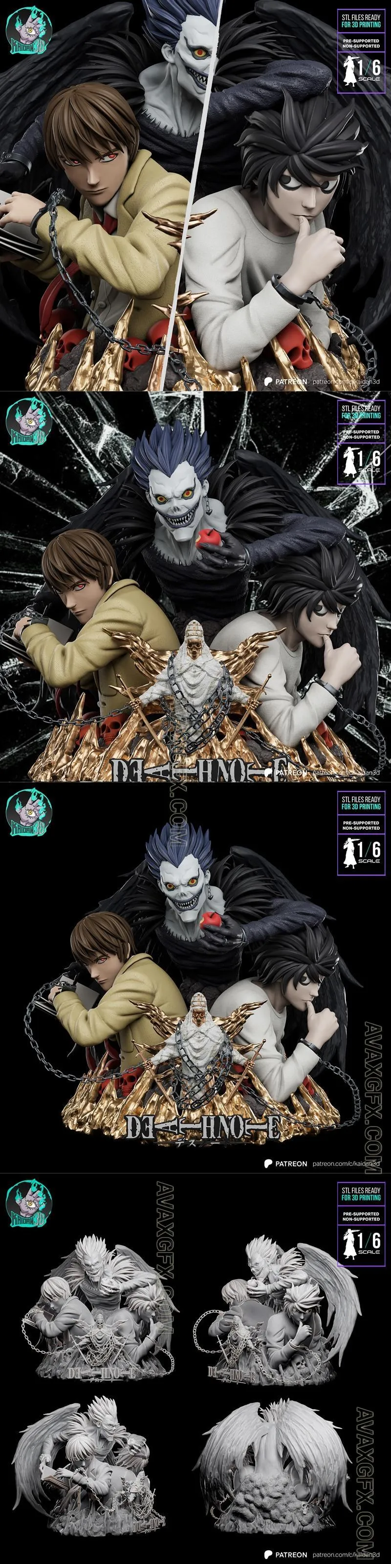 Kaidan 3D - L vs Kira (Death Note) - STL 3D Model