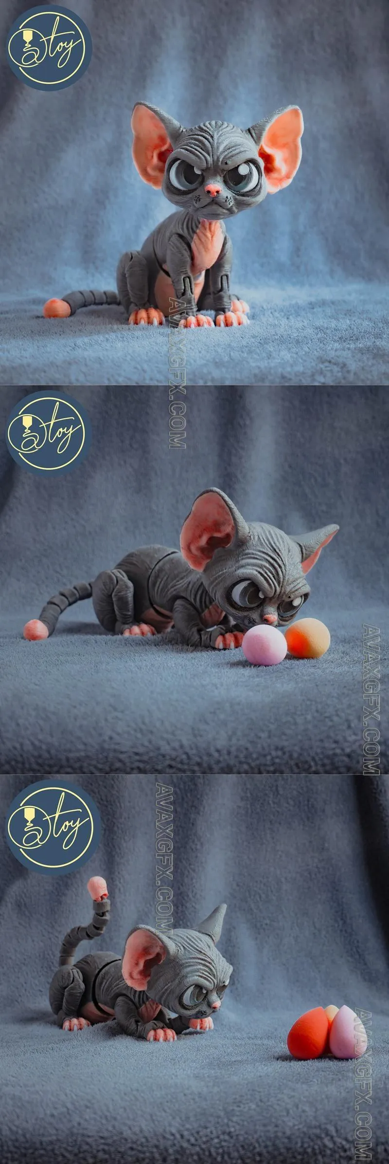 Larry The Sphynx - STL 3D Model