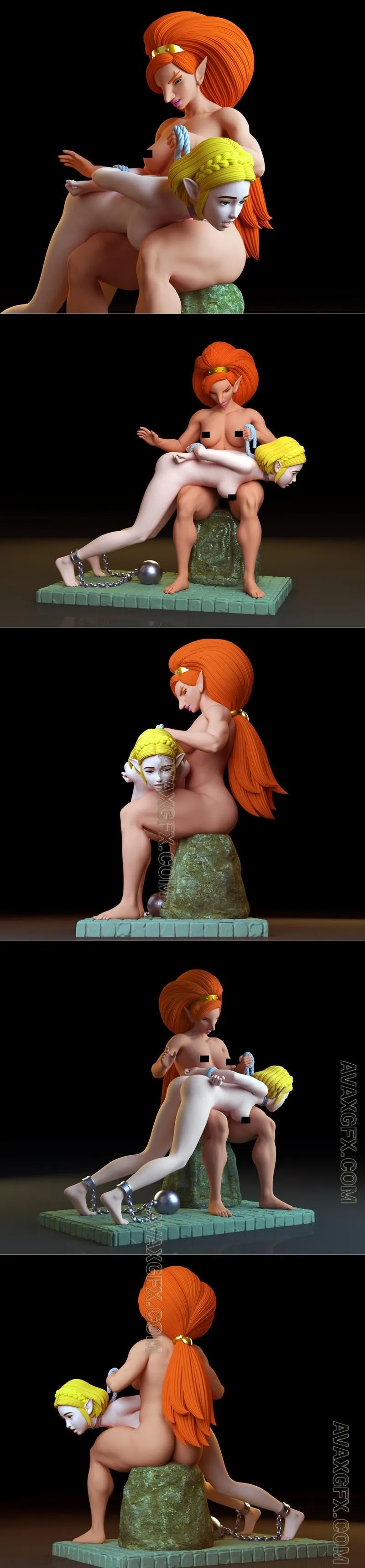 Zelda Abused V2 by Urbosa - STL 3D Model
