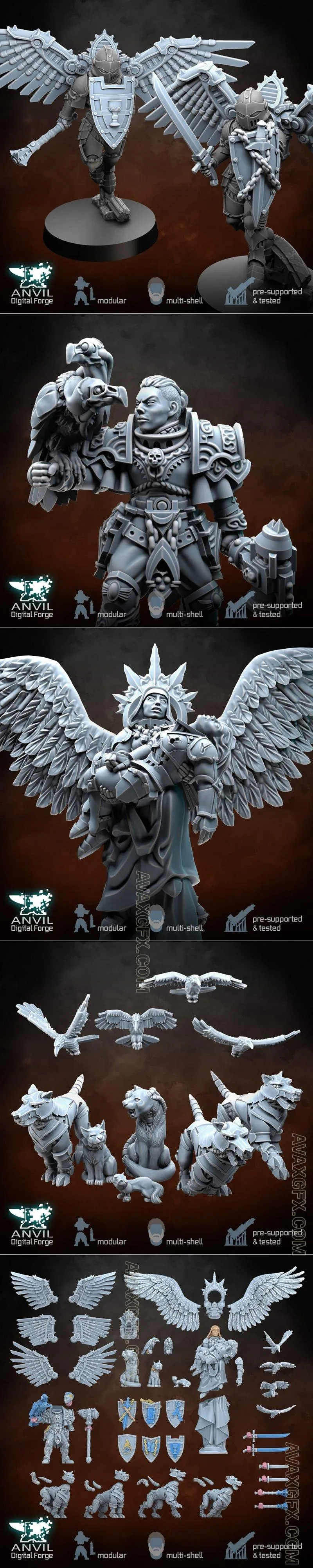 Daughters Flying Infantry Booster Pack November 2024 - STL 3D Model