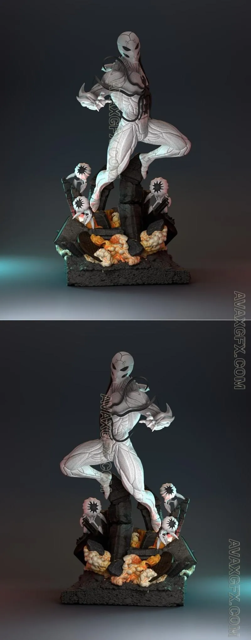 Poison Spiderman - STL 3D Model