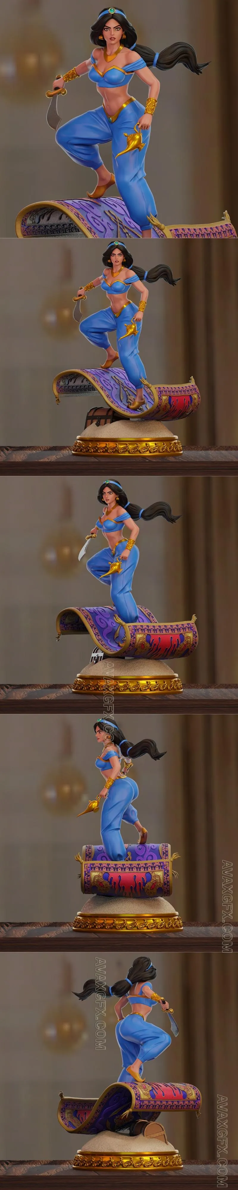 Princesa Jasmine - STL 3D Model