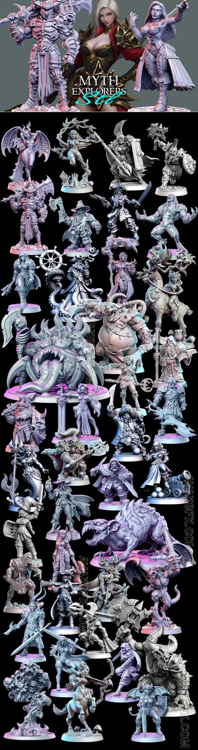 RN Estudio - Myth Explorers - STL 3D Model