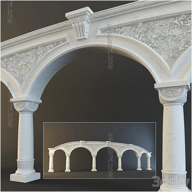 Colonnade - 3D Model