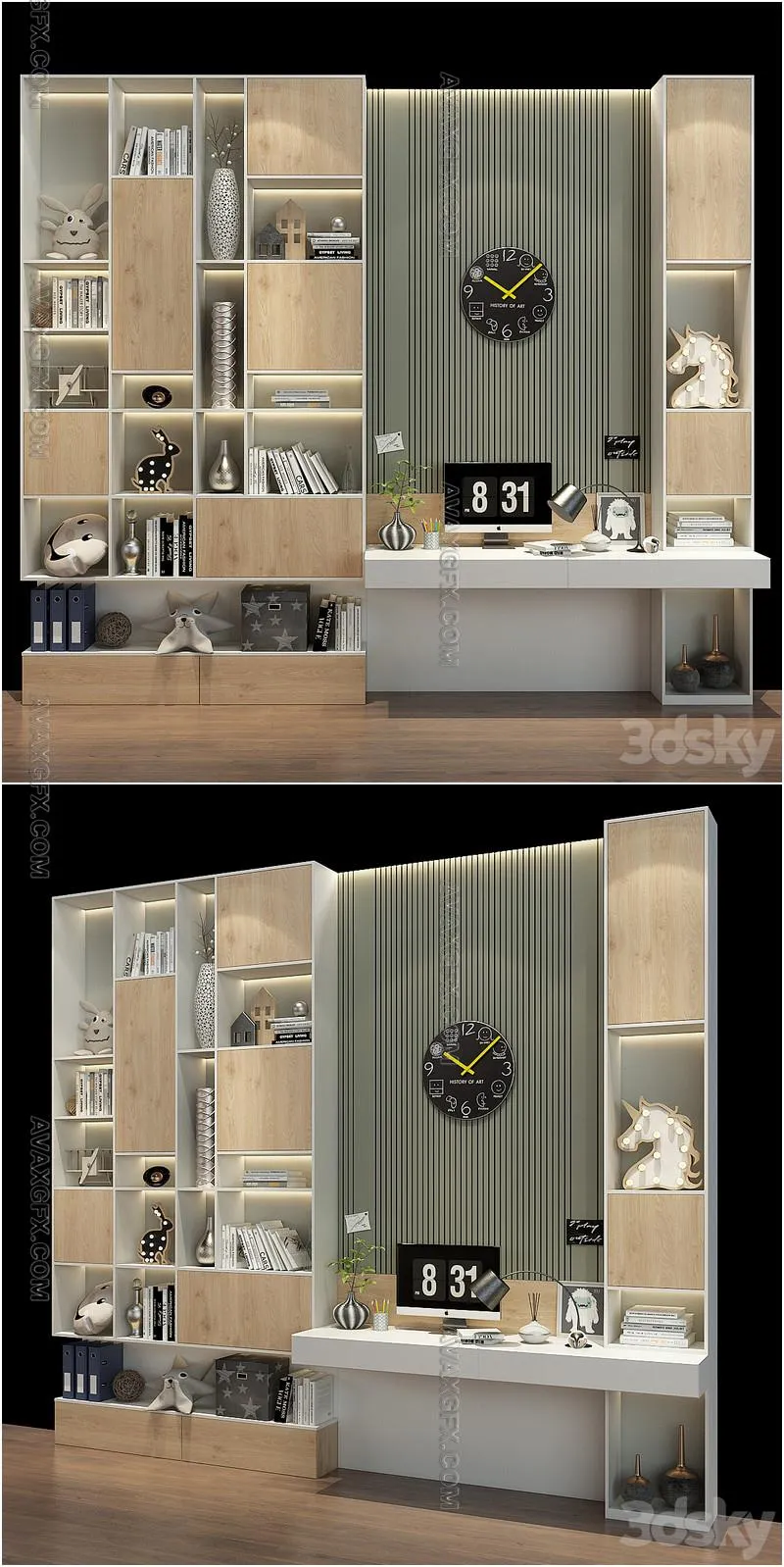 Furniture for a children 0427 - 3D Model
