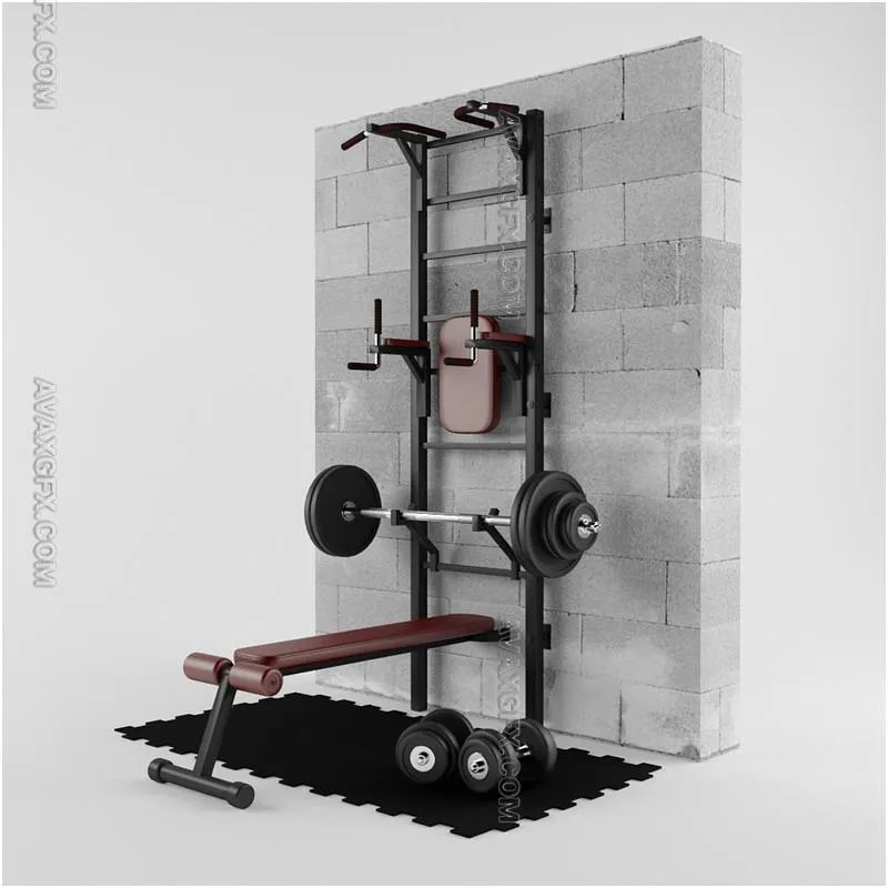 Gym room - 3D Model