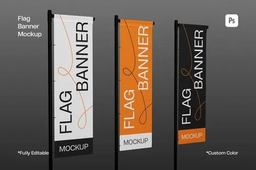 Flag Banner Mockup F7V59Z5