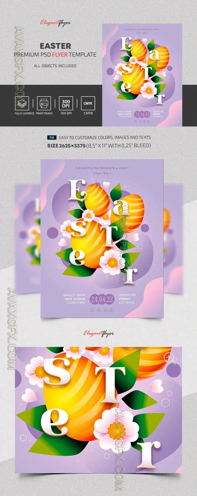 Easter Flyer - Premium Flyer template (PSD)