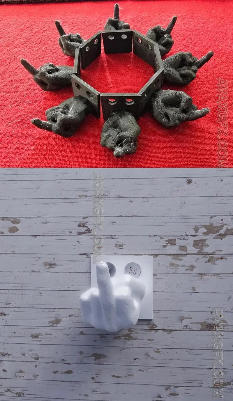 Funny hanger - STL 3D Model