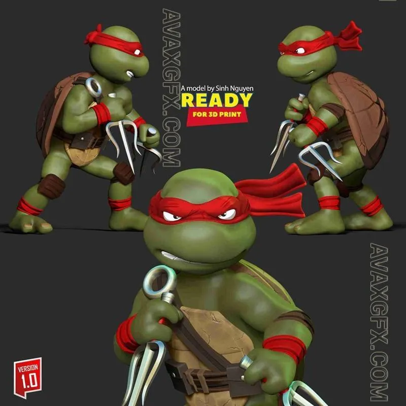 Nlsinh - Raphael Teenage Mutant Ninja Turtles - STL 3D Model