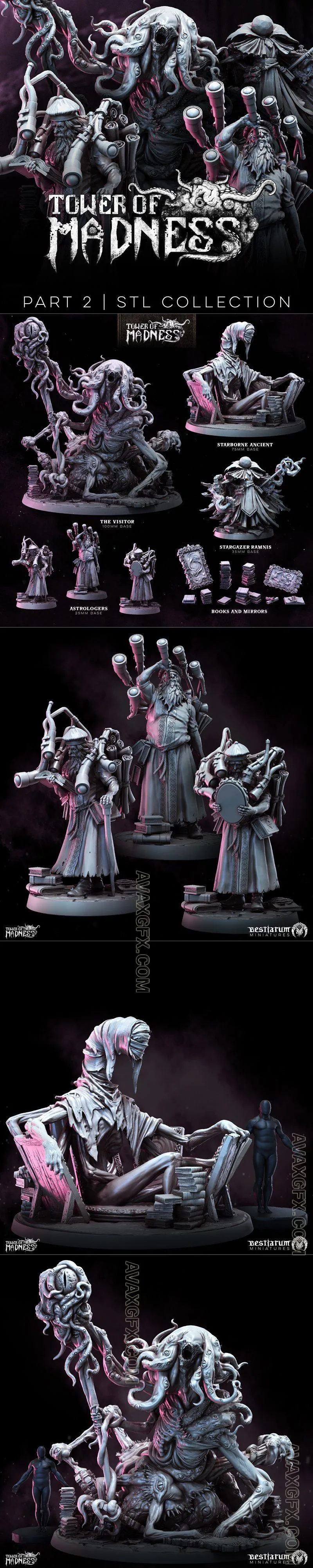 Bestiarum Miniatures - Tower of Madness Part 2 - STL 3D Model