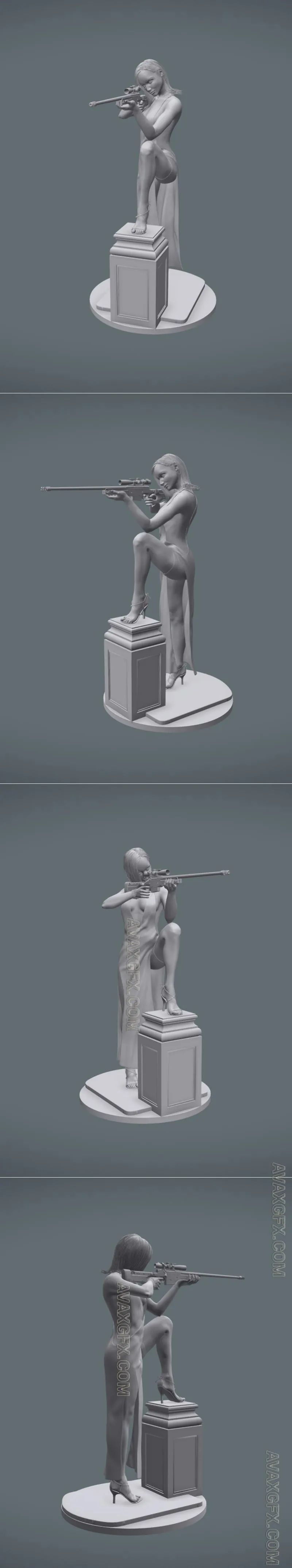 Paloma - agent 007 - James Bond 01 - STL 3D Model