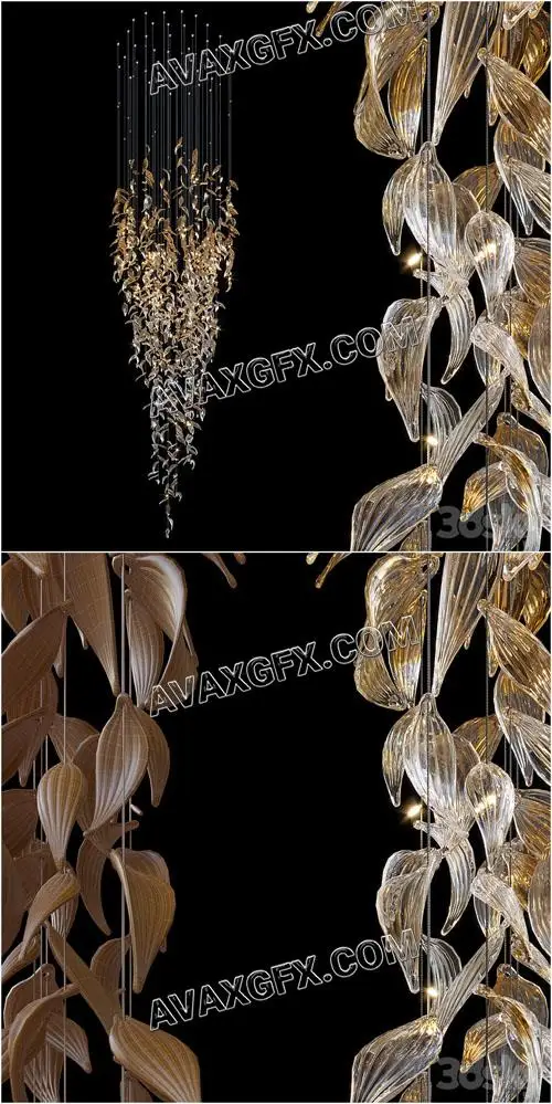 Hanging Arrangement Vargov Design - Willow - 3D Model