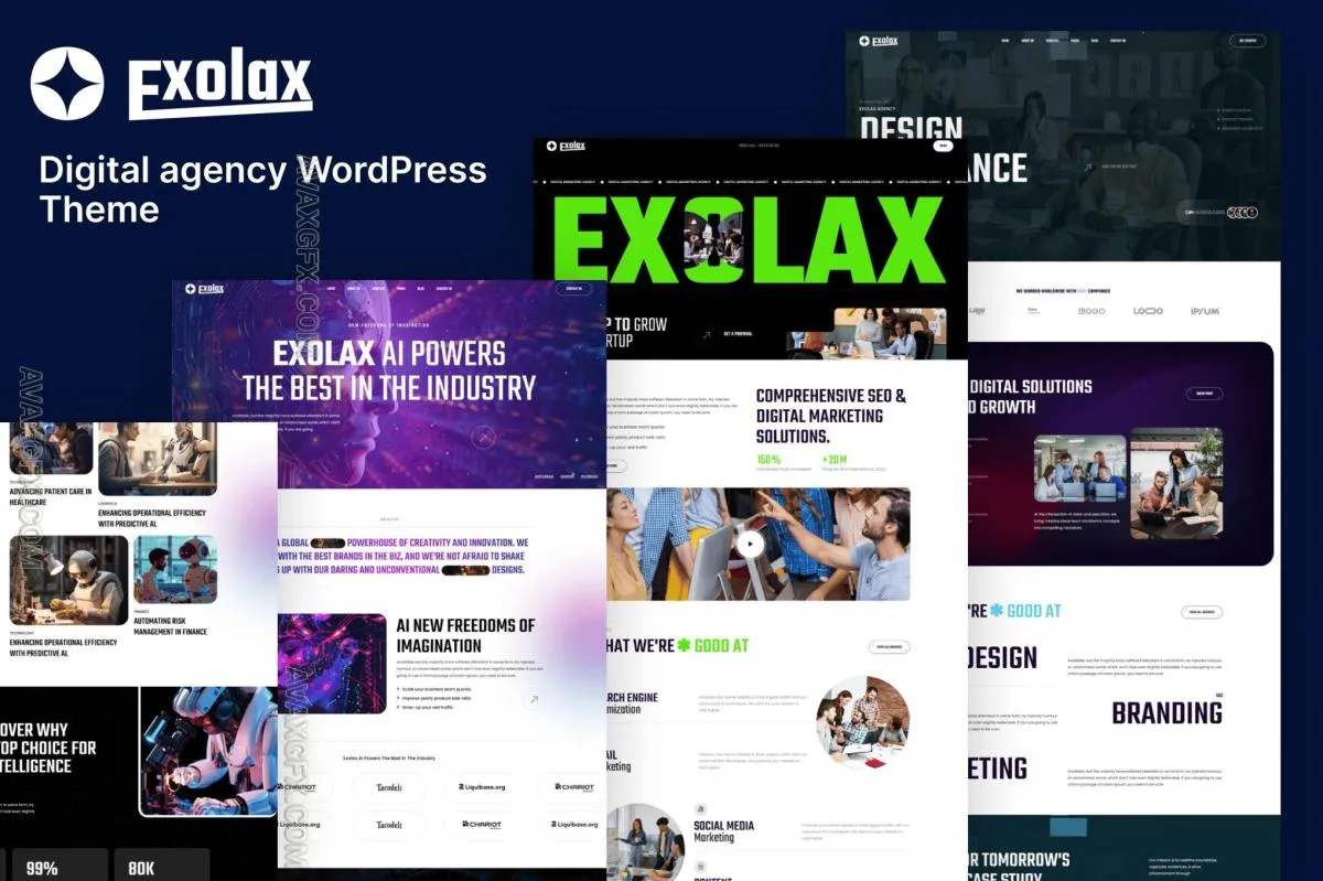 Creative Digital Agency WordPress Theme L75VYVA