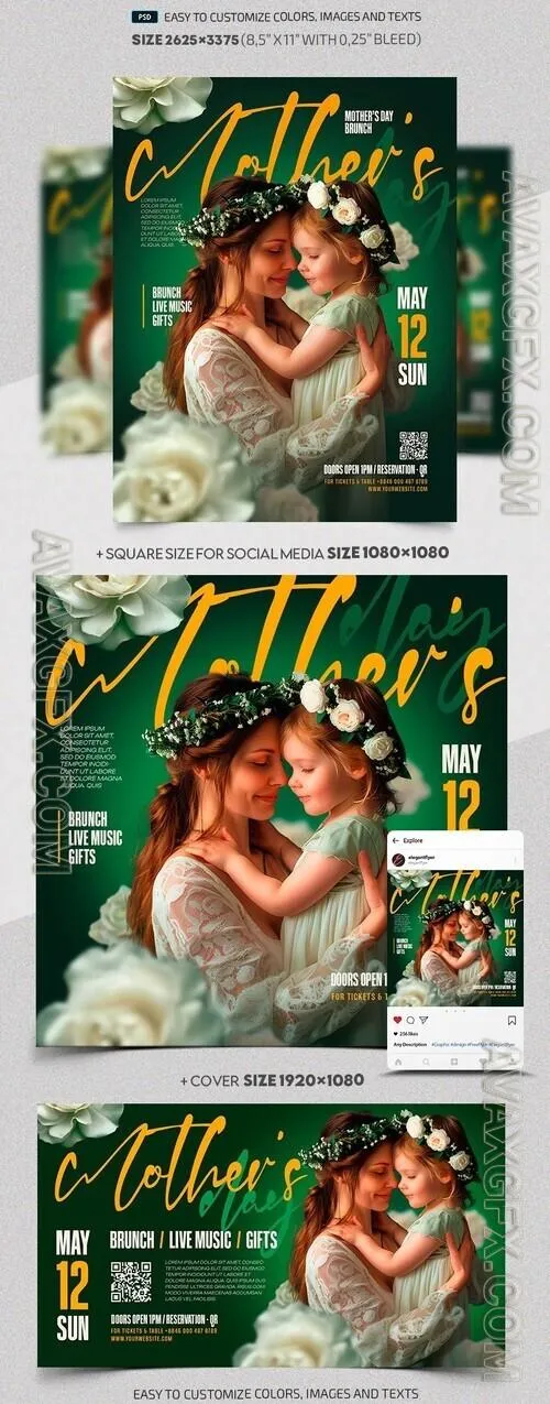 Mothers Day Flyer - Premium Flyer template (PSD)