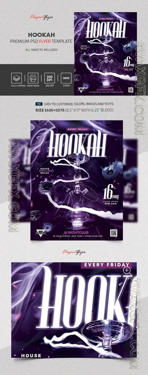 Hookah Flyer - Premium Flyer template (PSD)