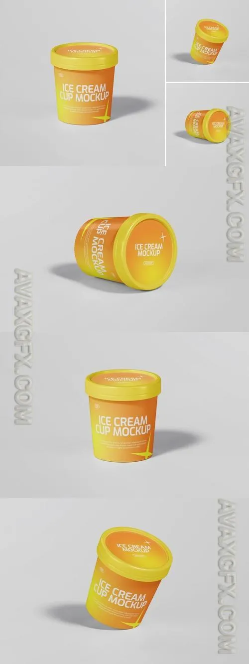 Ice Cream Cup Mockup 7FCEFQM