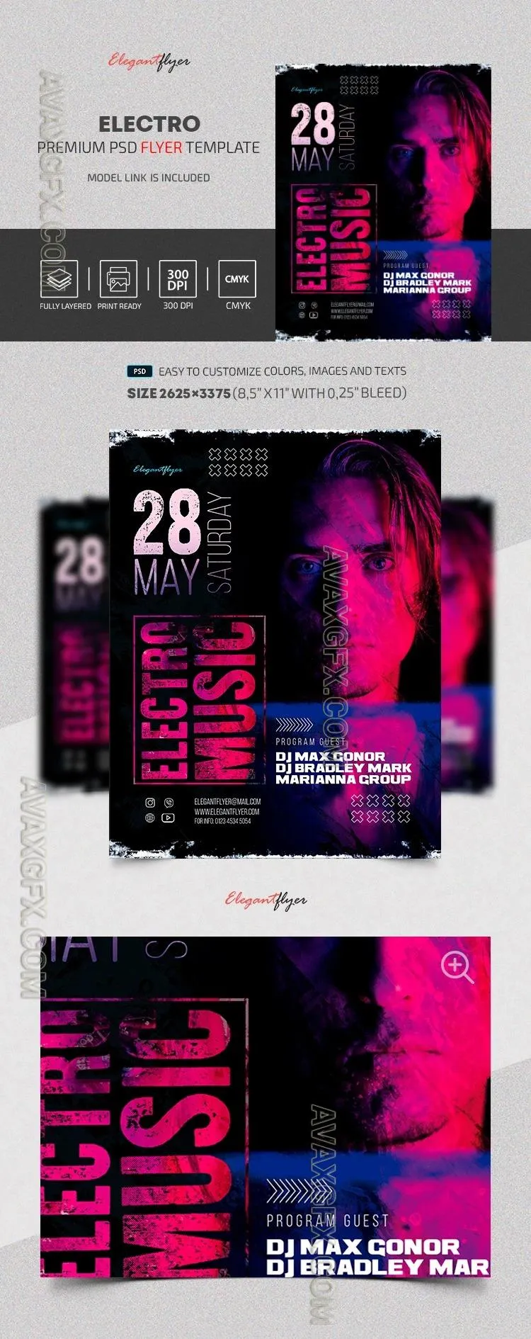 Electro - Premium Flyer template (PSD)