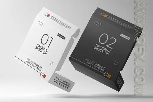 Empty Open Boxes Mockup AJ2N5SQ