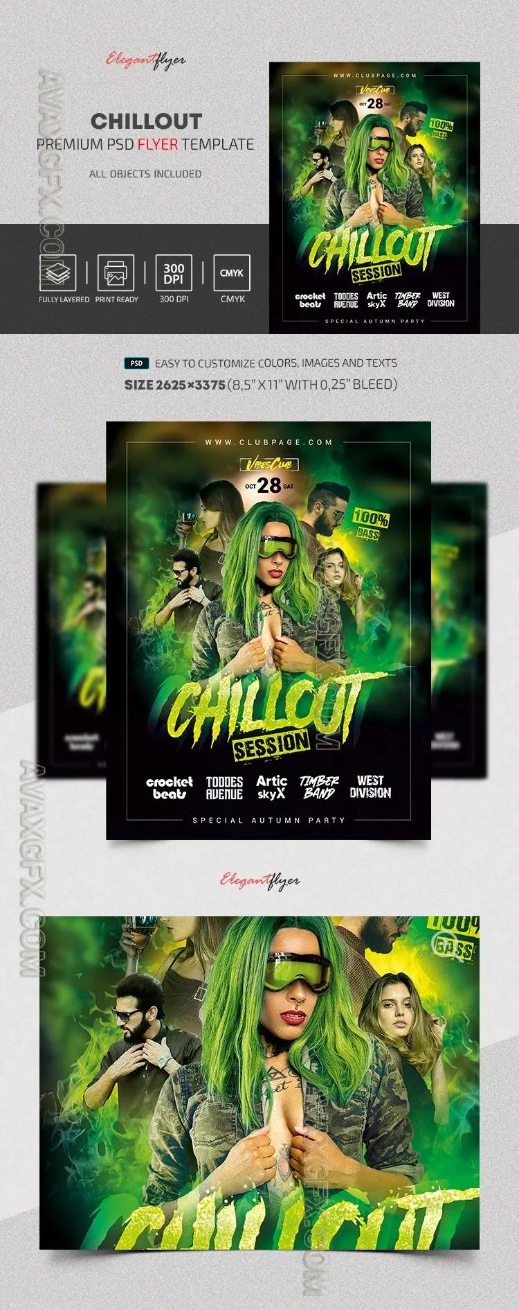 Chillout Flyer - Premium Flyer template (PSD)