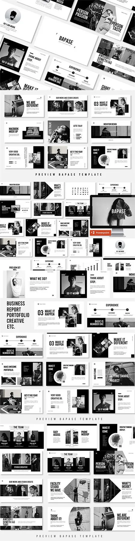 Bapase Creative Business Powerpoint, Keynote and Google Slides