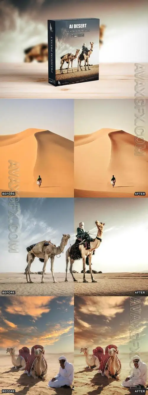AI-Optimized Desert Cinematic Lightroom Presets F359629